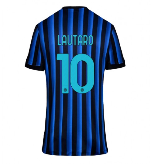 Inter Milan Lautaro Martinez #10 Domácí Dres pro Dámské 2025-26 Krátký Rukáv Inter Milan Lautaro Martinez #10 Domácí Dres pro Dámské 2025-26 Krátký Rukáv